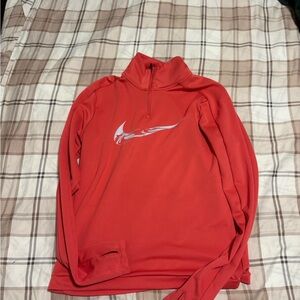 Nike Red Quarter-Zip Top